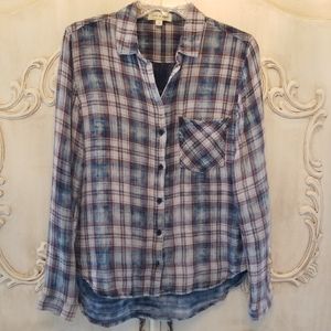 CLOTH & STONE plaid shirt Size S